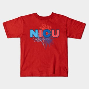 NICU Nurse, 4th of July Kids T-Shirt